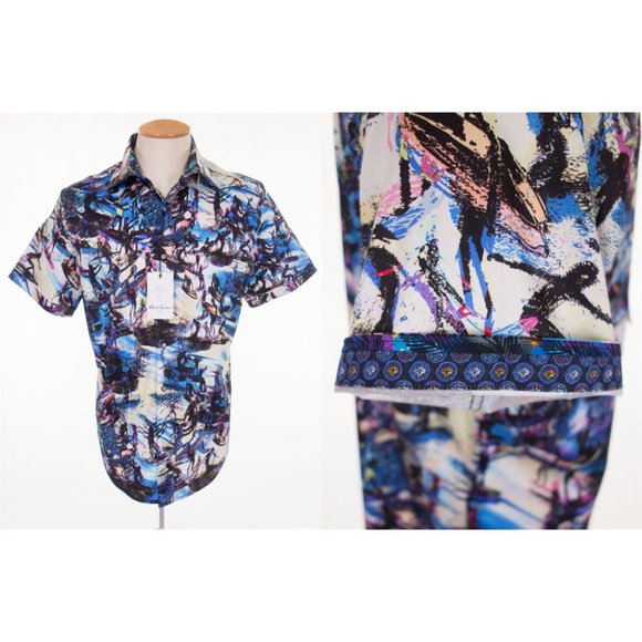 Robert Graham Other - ROBERT GRAHAM New Point Break Short Sleeve In Mult